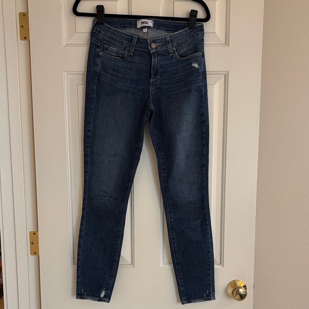 👖PAIGE Verdugo Ankle indigo Skinny Jeans size 26